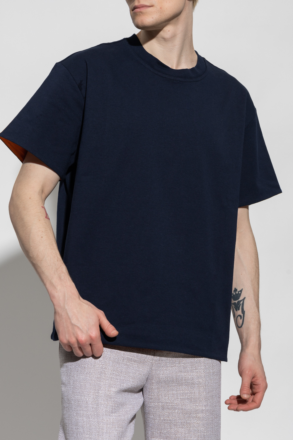 Bottega Veneta Crewneck T-Shirt in Light Blue | LN-CC